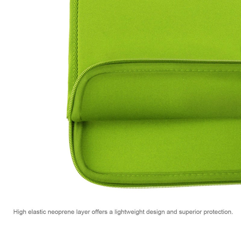 Arvok 11 11.6 12 Inch Laptop Sleeve Case for MacBook Air 12, Water-Resistant Neoprene Notebook Computer Tablet Sleeve, Carrying Bag Cover for Chromebook/HP/Dell/Lenovo/Asus/Acer, Bamboo Green - Image 4